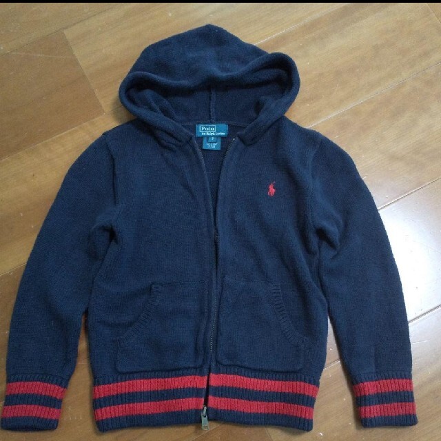 POLO RALPH LAUREN(ポロラルフローレン)のラルフローレン　ニットパーカー キッズ/ベビー/マタニティのキッズ服男の子用(90cm~)(ニット)の商品写真