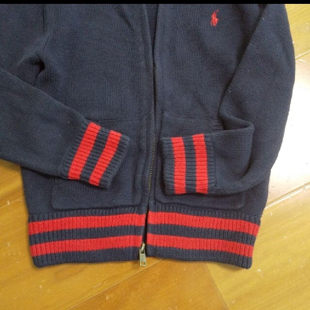 POLO RALPH LAUREN(ポロラルフローレン)のラルフローレン　ニットパーカー キッズ/ベビー/マタニティのキッズ服男の子用(90cm~)(ニット)の商品写真