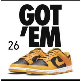 ナイキ(NIKE)のNIKE DUNK LOW ChampionGoldenrod ダンク(スニーカー)