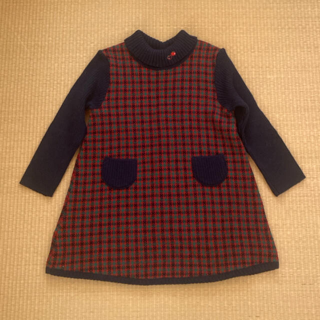 familiar ニットワンピース 90 キッズ/ベビー/マタニティのキッズ服女の子用(90cm~)(ワンピース)の商品写真