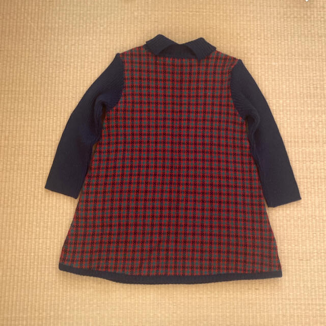 familiar ニットワンピース 90 キッズ/ベビー/マタニティのキッズ服女の子用(90cm~)(ワンピース)の商品写真