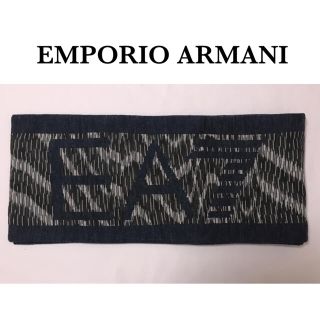 エンポリオアルマーニ(Emporio Armani)のエンポリオアルマーニ EA7 マフラー ネイビー(マフラー)