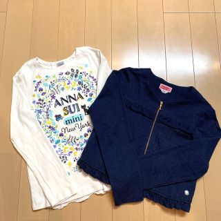 アナスイミニ(ANNA SUI mini)の【ご専用】ANNA SUImini 140【極美品】♡草花♡(Tシャツ/カットソー)