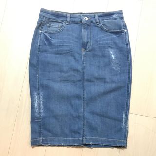 ザラ(ZARA)のデニムスカート ZARA(ひざ丈スカート)