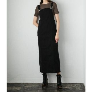 マウジー(moussy)の春前のお値引き！MOUSSY　マウジー　SIDE SLIT ジャンパースカート(ロングワンピース/マキシワンピース)