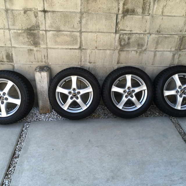逆輸入 BRIDGESTONE - 4本セットチェーン付き スタッドレス
