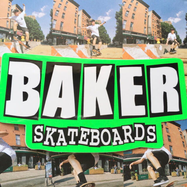 VANS(ヴァンズ)のBAKERベーカーUS限定SK8型抜ロゴカラーバナーステッカーgreenラスト１ スポーツ/アウトドアのスポーツ/アウトドア その他(スケートボード)の商品写真