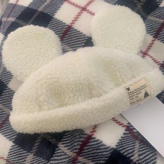 ディズニー　もこもこ　ボア　キャップ(キャラクターグッズ)