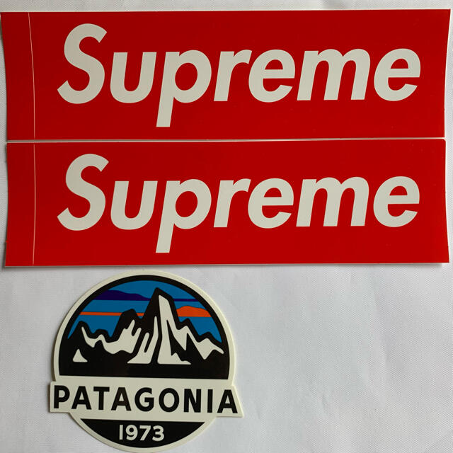 patagonia(パタゴニア)のシュプリーム と パタゴニア ロゴ ステッカー 3枚セット メンズのファッション小物(その他)の商品写真