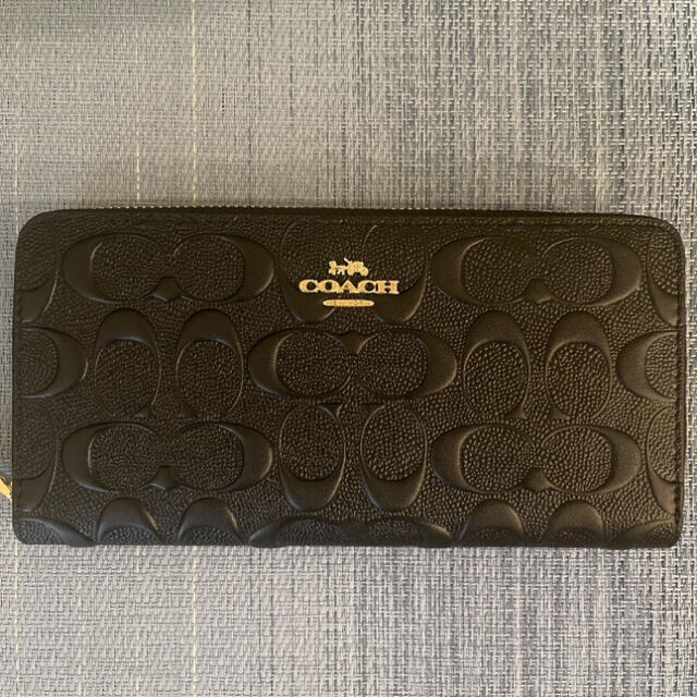 COACH(コーチ)のcoach（コーチ）　長財布　シグネチャーシリーズ　ブラック レディースのファッション小物(財布)の商品写真