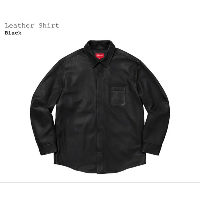 Supreme - Supreme Leather Shirt Black Mサイズ
