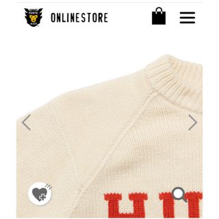 HUMAN MADE RAGLAN SLEEVE KNIT WHITE Lサイズの通販 by でぶちゃん's