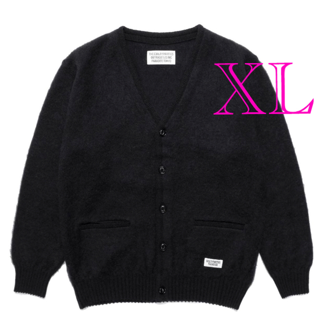 WACKO MARIA 21FW MOHAIR KNIT CARDIGAN 黒カーディガン