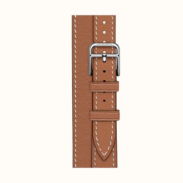 最初の - Hermes アップルウォッチ レザー ゴールド アトラージュ ドゥ