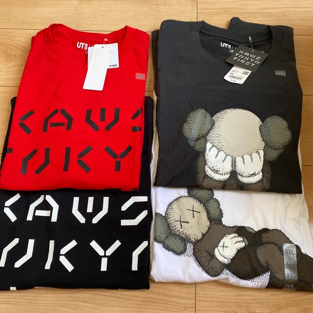 KAWS × UNIQLO Tシャツ カウズ　ユニクロ 新品未使用 4枚セット