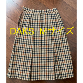 ダックス(DAKS)のレディース　DAKS  ダックス　スカート　冬物　ボックスプリーツ　Mサイズ(ひざ丈スカート)