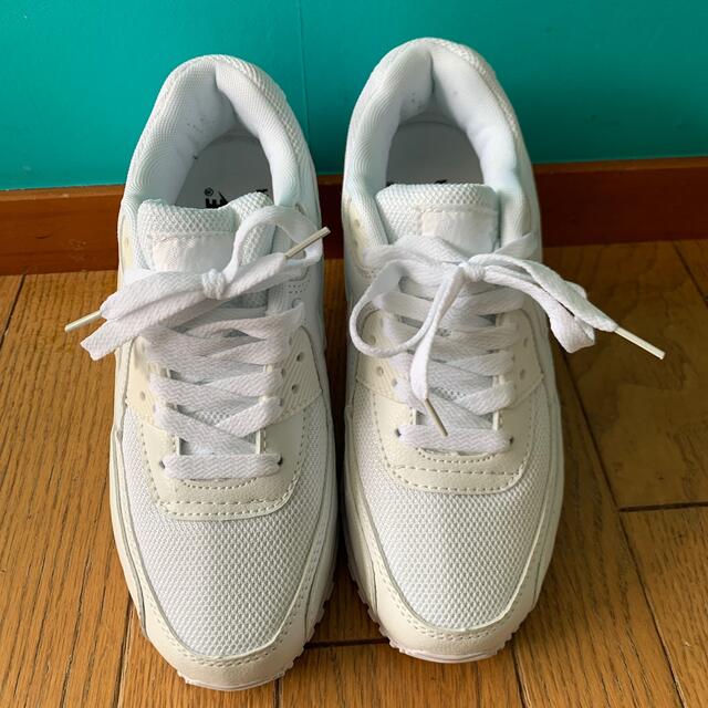 NIKE - ナイキ エアマックス90 白 スニーカー 25センチ レディースの