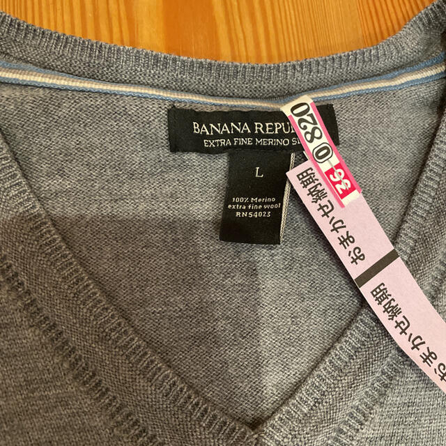 Banana Republic(バナナリパブリック)のBANANA REPUBLICバナナリパブリック　Ｖネックニット　L size メンズのトップス(ニット/セーター)の商品写真