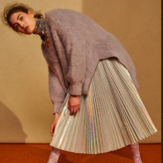 LE CIEL BLEU(ルシェルブルー)の【IRENE】アイレネ　Hologram Pleated Skirt レディースのスカート(ロングスカート)の商品写真