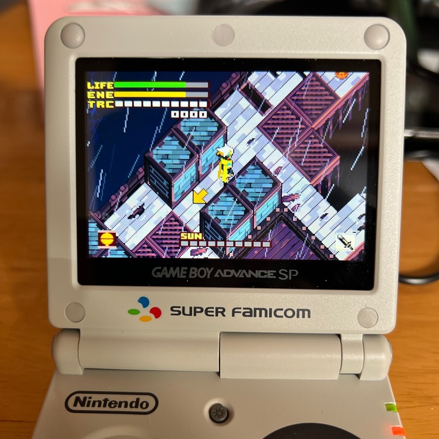 ゲームボーイアドバンスSP IPS液晶改造済み スーパーファミコンカラー 