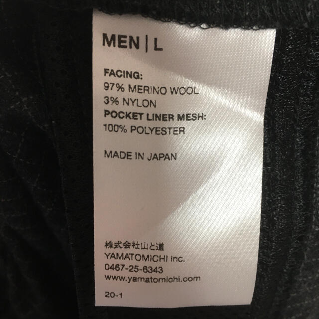 山と道Merino 5-Pocket Pants メリノパンツチャコールL メンズのパンツ(ワークパンツ/カーゴパンツ)の商品写真