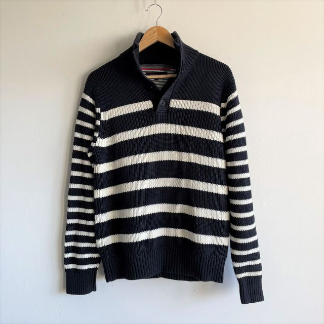 TOMMY HILFIGER(トミーヒルフィガー)のTOMMY HILFIGER トミーヒルフィガー ストライプニット メンズのトップス(ニット/セーター)の商品写真