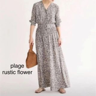 プラージュ(Plage)の【plage】rustic flower ギャザーワンピース38(ロングワンピース/マキシワンピース)