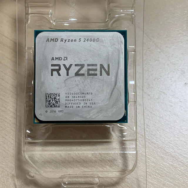 Ryzen5 2400G cpu cpuファンは未使用