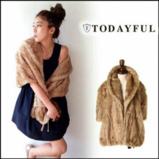 トゥデイフル(TODAYFUL)のぷぅ様専用♡TODAYFUL♡ファーケープ(マフラー/ショール)