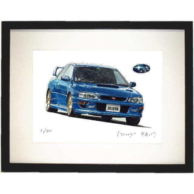 NC-1033インプレッサ22B/WRX限定版画サイン額装作家平右ヱ門