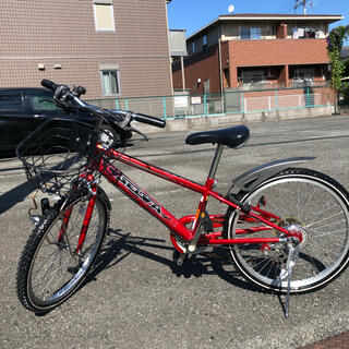 ダイワ(DAIWA)のマウンテンバイク　22インチ　ボーイズサイクル　赤色(自転車本体)