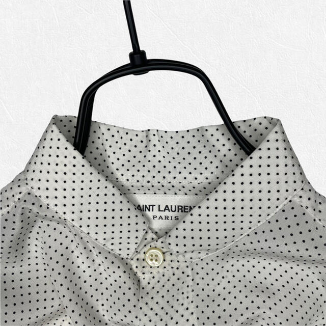 Saint Laurent(サンローラン)の美品 SAINT LAURENT Paris Silk Dot Shirt 36 メンズのトップス(シャツ)の商品写真