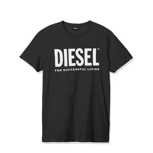 DIESEL Tシャツ XL ロゴ　半袖　ブラック ディーゼルTシャツ/カットソー(半袖/袖なし)