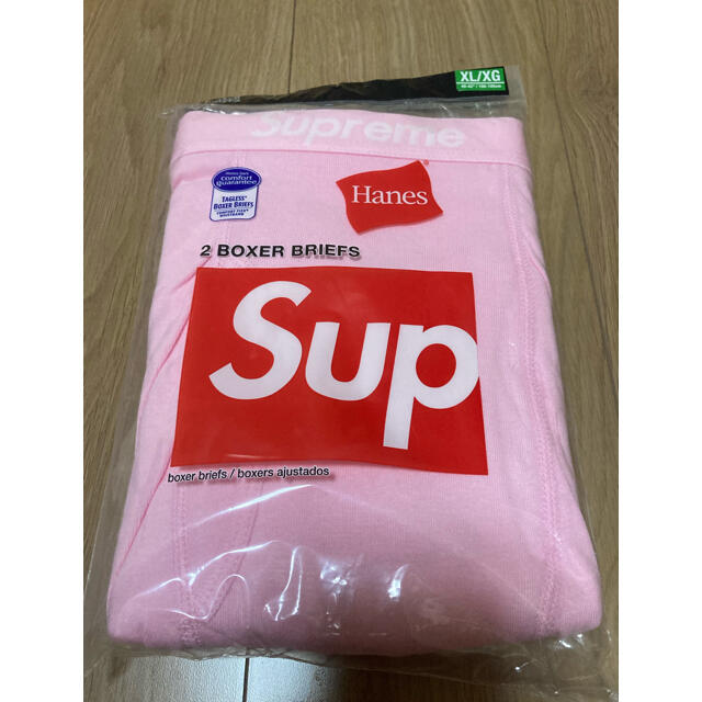 Supreme / Hanes®Boxer Briefs(2 Pack)Pink