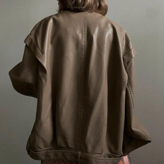 Ameri vintage retro fake leather jacket 4