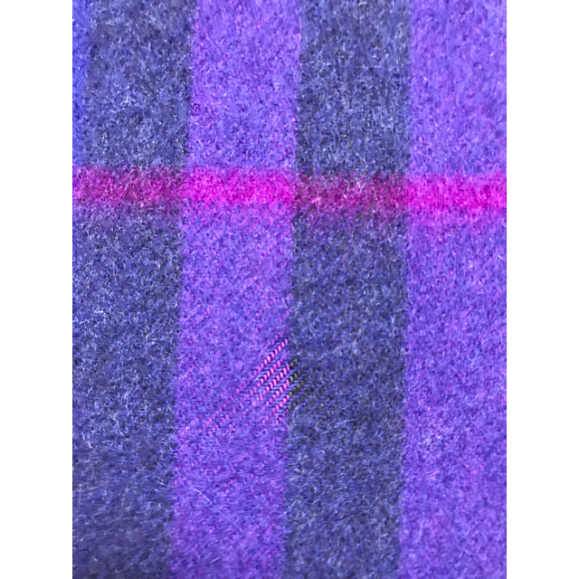 BURBERRY カシミア100％ 青紫系 美品の通販 by フィクサー's shop｜バーバリーならラクマ - BURBERRY バーバリー マフラー 人気新番
