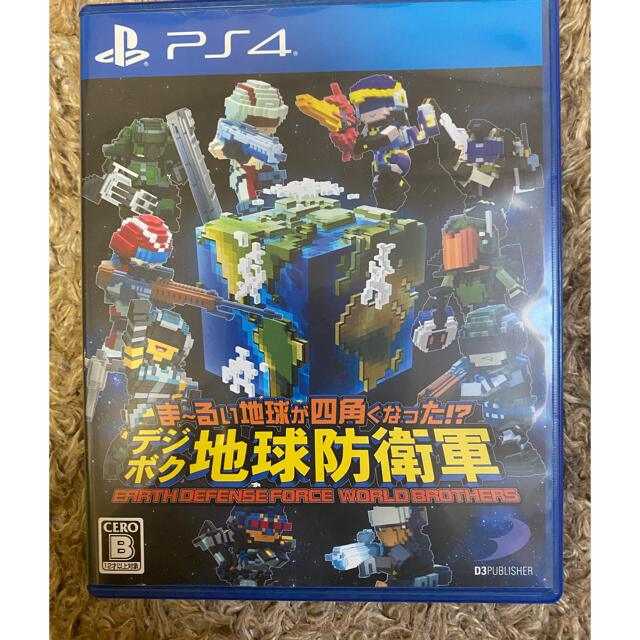 PlayStation4(プレイステーション4)のま～るい地球が四角くなった!? デジボク地球防衛軍 EARTH DEFENSE  エンタメ/ホビーのゲームソフト/ゲーム機本体(家庭用ゲームソフト)の商品写真