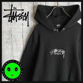 STUSSY - 【入手困難シャドーマン☆大人気Lサイズ】ステューシー センターロゴ パーカーの通販 by ぐりーんもんすたー｜ステューシーならラクマ