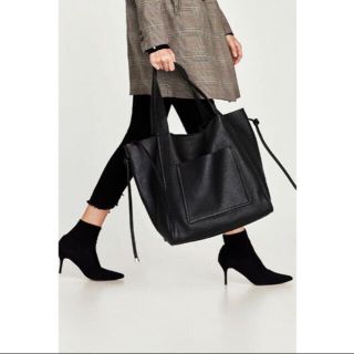 ZARA トートバッグ　牛革