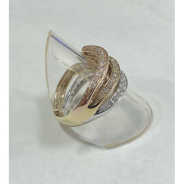 ☆仕上済☆ K18YGWGPG スリーカラー ダイヤレディースリング #12 レディースのアクセサリー(リング(指輪))の商品写真