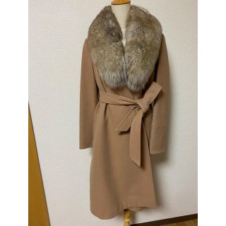 DVF(DIANE von FURSTENBERG) ロングコート(レディース)（ファー）の ...