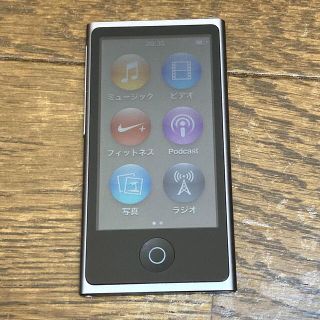 アップル(Apple)のApple A1446 iPod nano 第7世代 ブラック 美品 アイポッド(ポータブルプレーヤー)