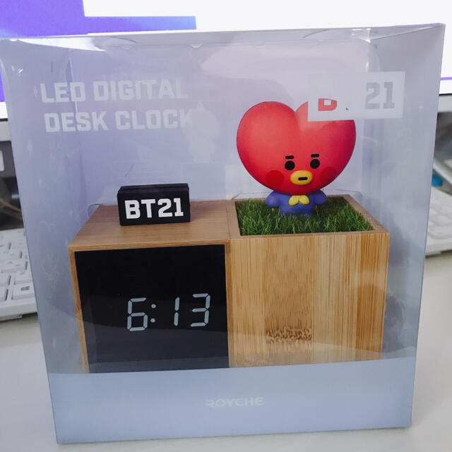 BT21   LEDデジタル置き時計  公式　TATA