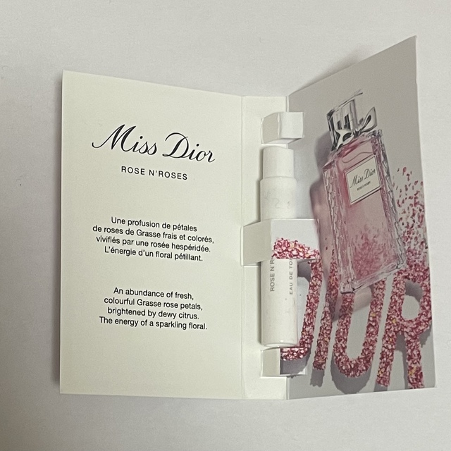 Dior(ディオール)の【DIOR】ディオール ミスディオール ローズ&ローズ 香水サンプル  コスメ/美容の香水(香水(女性用))の商品写真