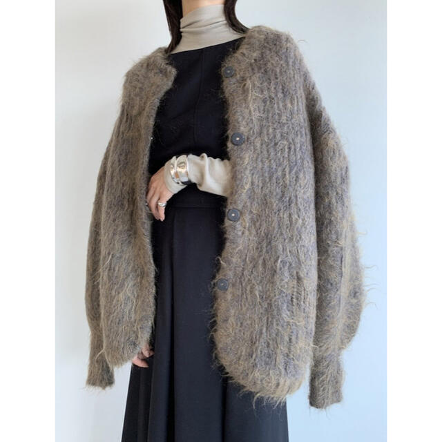 CLANE COLOR MOHAIR SHAGGY CARDIGAN クラネ