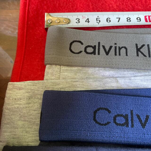 Calvin Klein(カルバンクライン)のボクサーパンツ　XL GLAY NAVY 2枚セット メンズのアンダーウェア(ボクサーパンツ)の商品写真