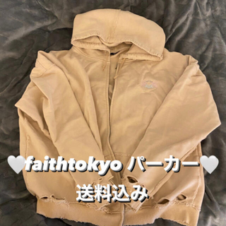 🍦🧡faithtokyo damage parka ( beige )(パーカー)