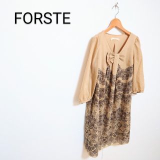 フェアステ(FORSTE)の◇FORSTE　総柄ワンピース(ひざ丈ワンピース)