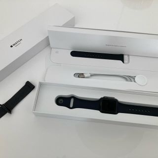 アップルウォッチ(Apple Watch)のApple Watch  series3 38mm  GPS スペースグレー(腕時計(デジタル))