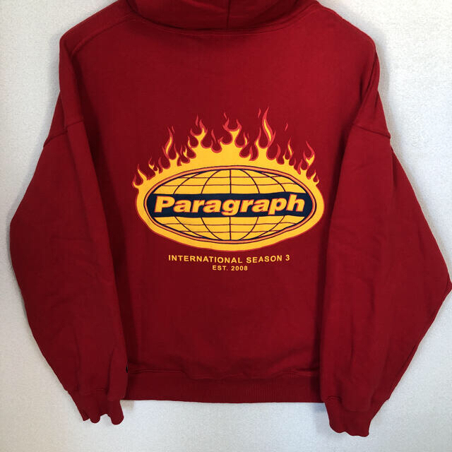 PARAGRAPH ファイヤー パーカー レッド メンズのトップス(パーカー)の商品写真